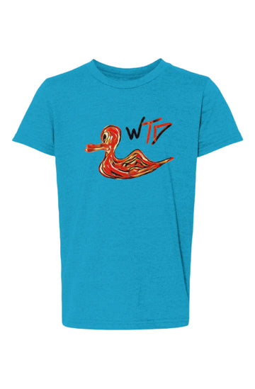 WTD "Red Squiggle" Youth CVC Jersey Tee