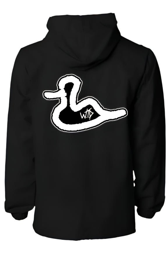 Water-Resistant Hooded Windbreaker
