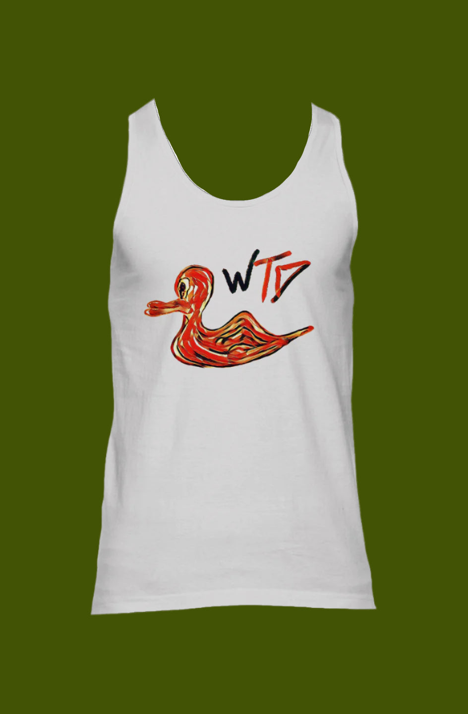 WTD "Red squiggle" American Apparel Unisex Jersey Tank