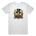 "Top-Hats and Steam" T Shirt  (WHT) New