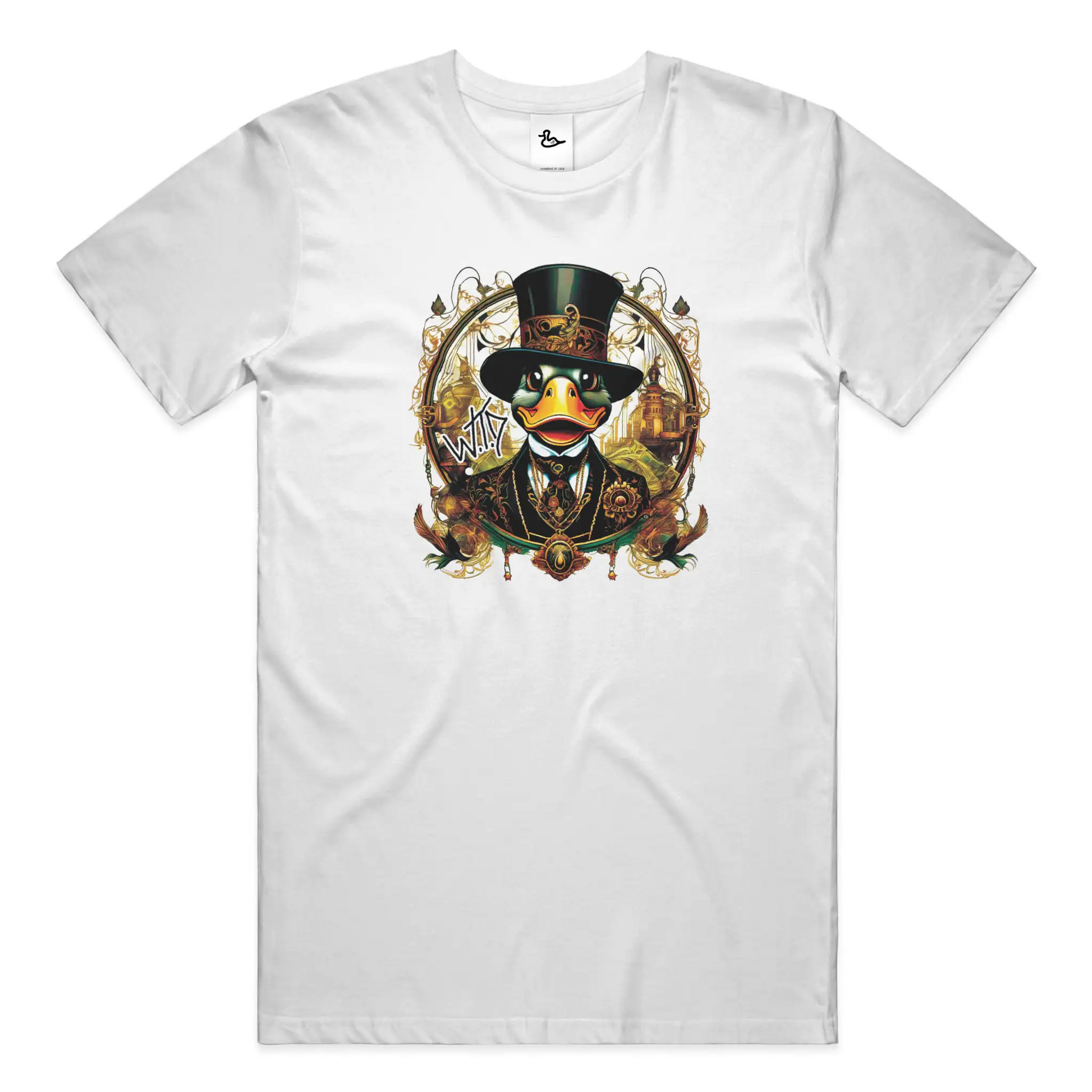 &amp;quot;Top-Hats and Steam&amp;quot; T Shirt  (WHT) New