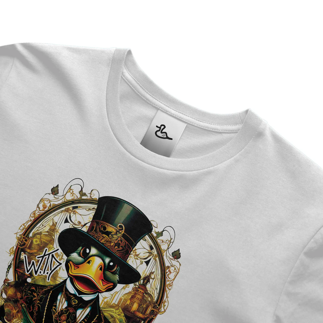&amp;quot;Top-Hats and Steam&amp;quot; T Shirt  (WHT) New