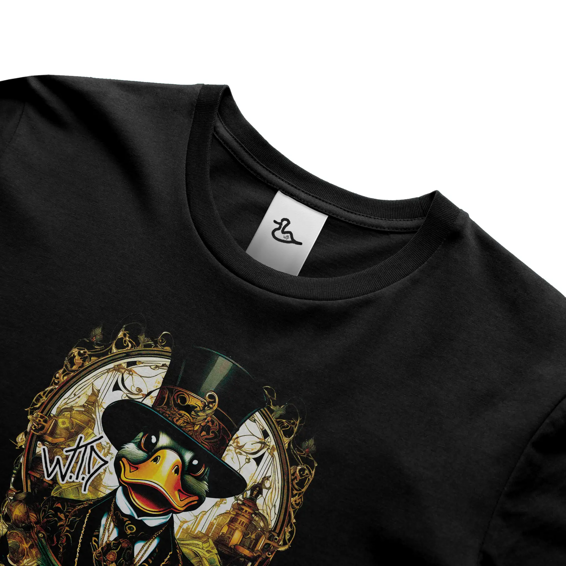 wtd &amp;quot;Top-Hats and Steam&amp;quot; T Shirt (BLK) New