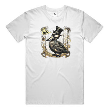 wtd &amp;quot;Top-Hat and Feathers&amp;quot; T Shirt (WHT) New