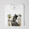 wtd "Top-Hat and Feathers" T Shirt (WHT) New