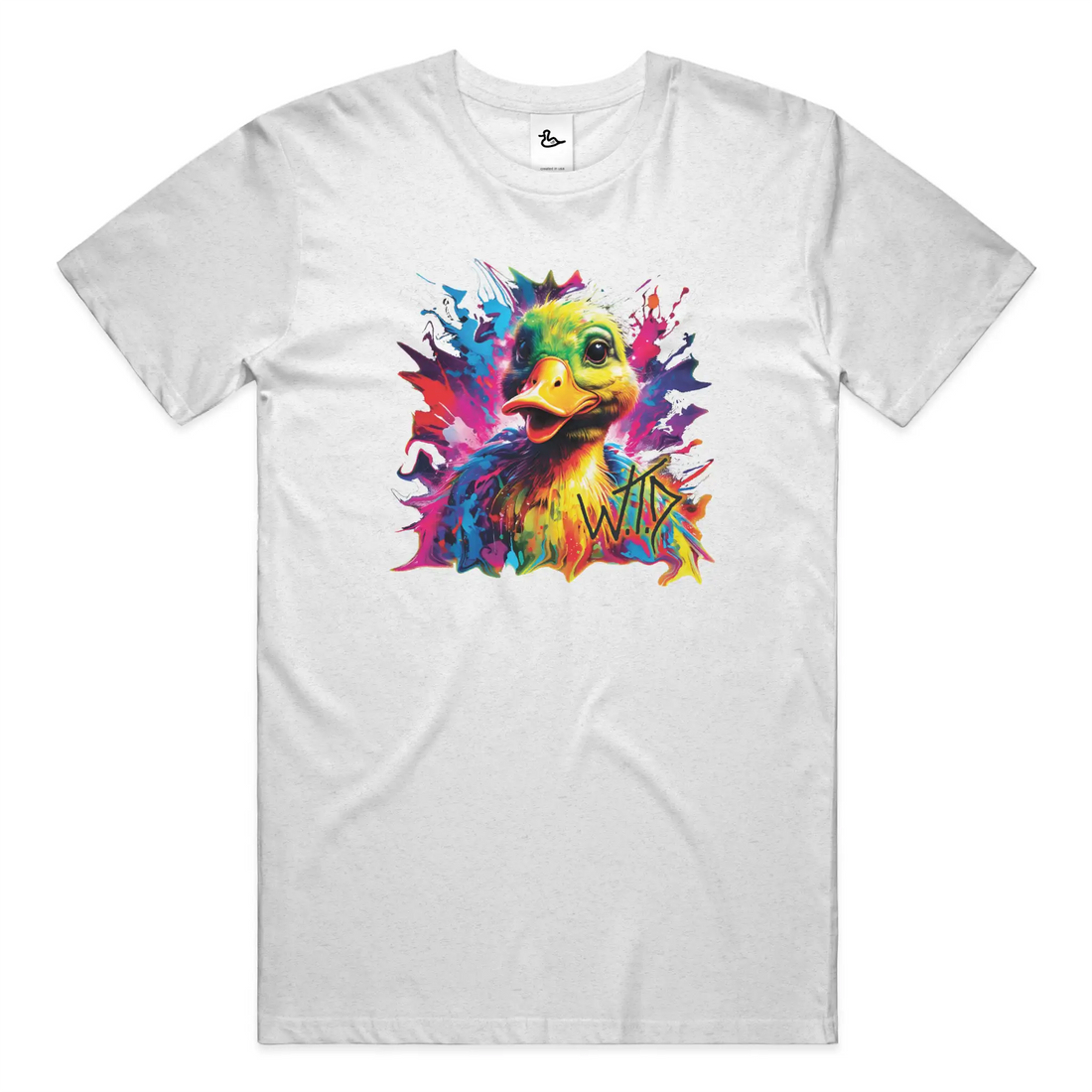 WTD &amp;quot;Quack Splashed&amp;quot; T shirt (WHT) New