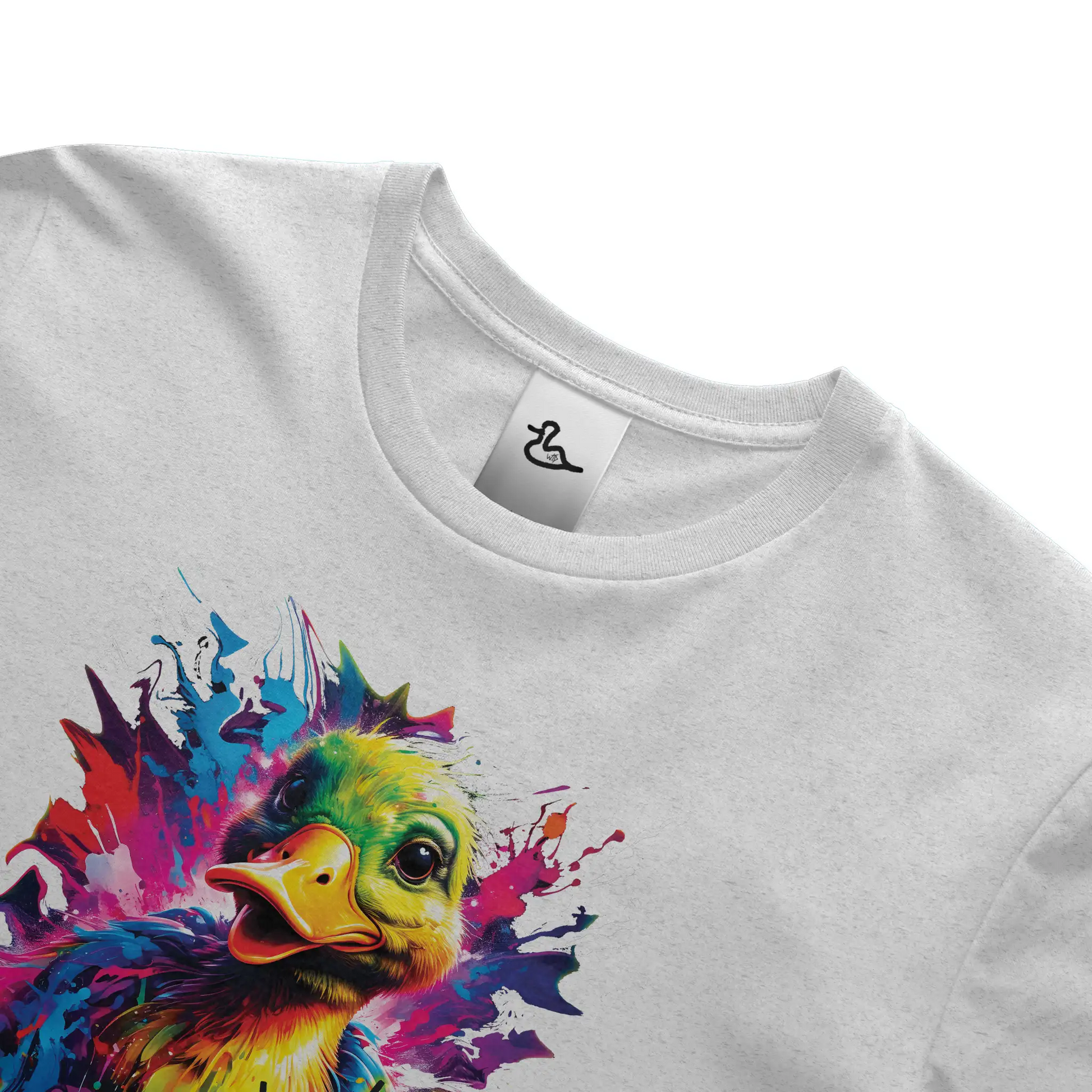 WTD &amp;quot;Quack Splashed&amp;quot; T shirt (WHT) New