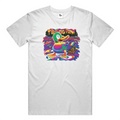 WTD "Colorful Melt" T shirt (WHT) New