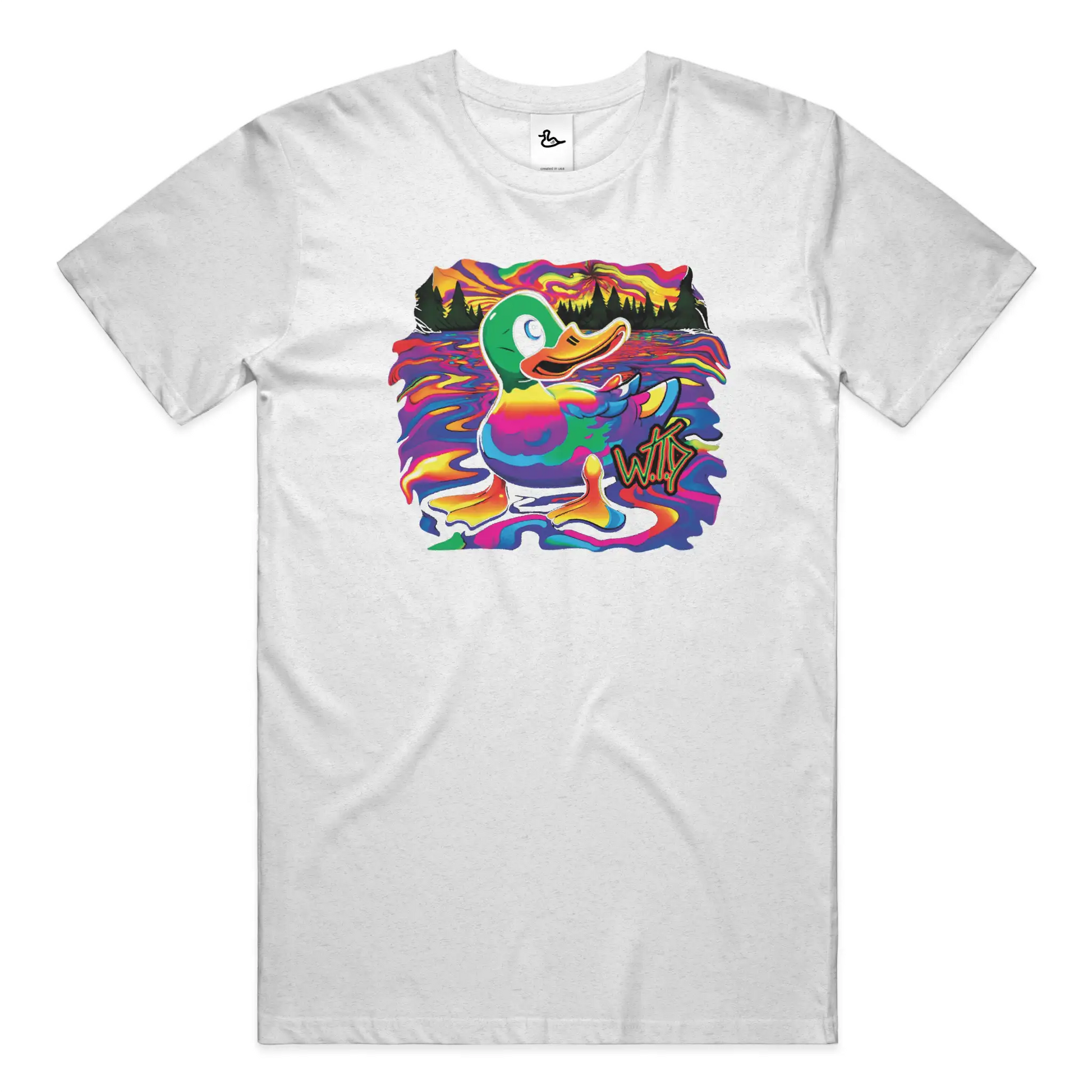 WTD &amp;quot;Colorful Melt&amp;quot; T shirt (WHT) New