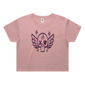  Women's WTD Heart Skull Crop