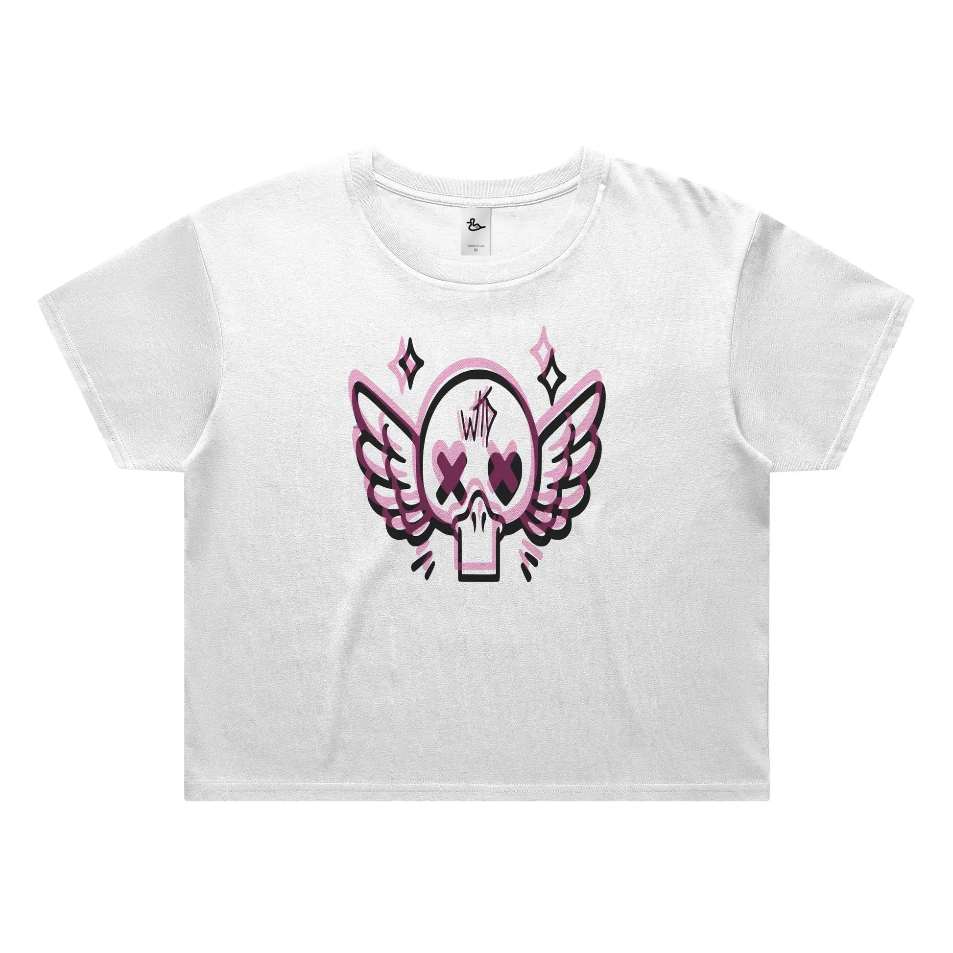  Women's WTD Heart Skull Crop