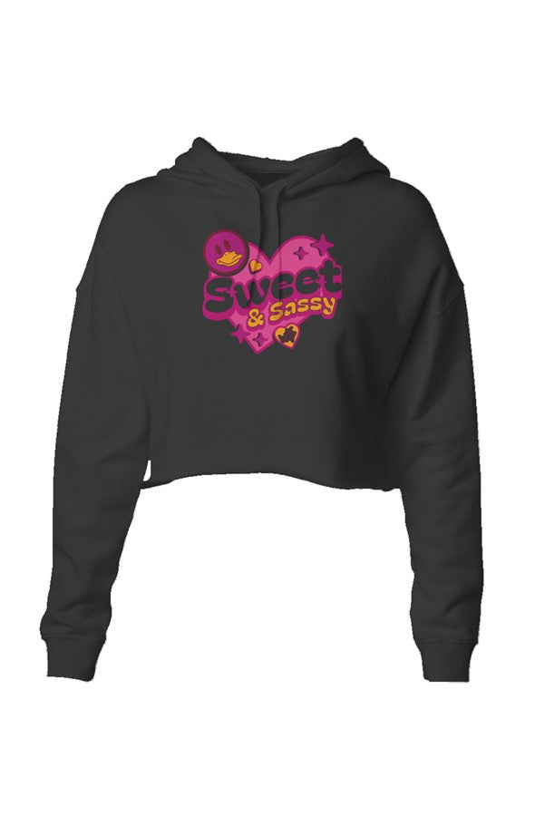WTD Sweet and Sassy Lightweight Crop Hoodie