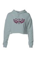 WTD WO's Heart Skull Crop Hoodie