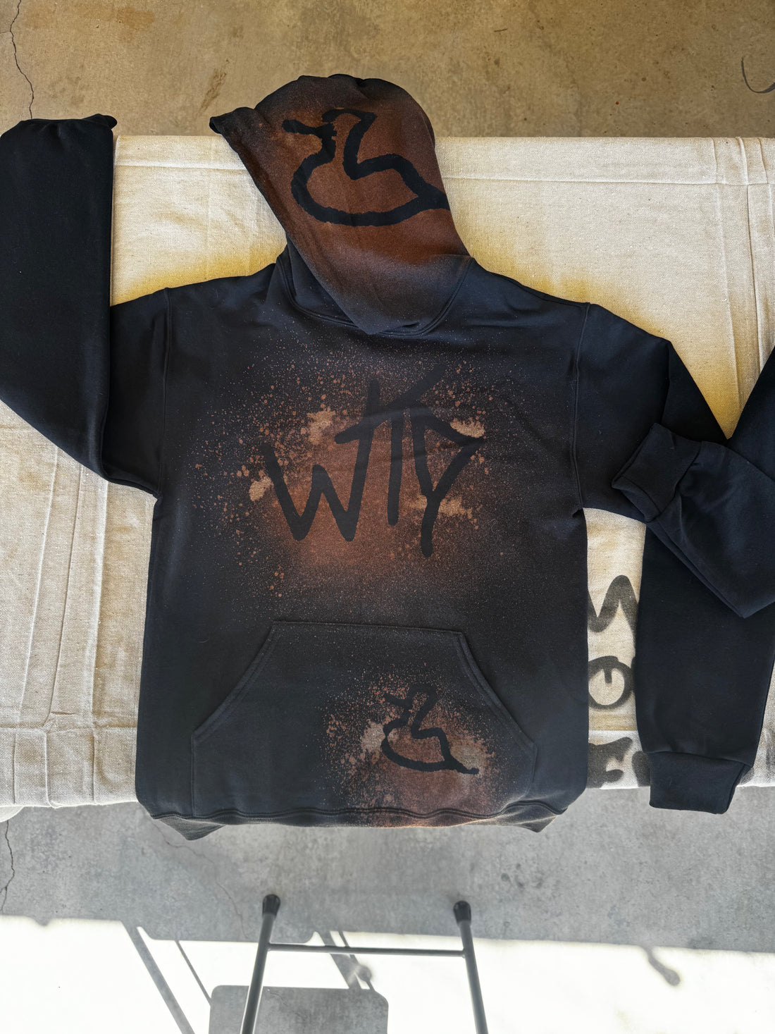 Zero Ducks Given WTD branded hoodie