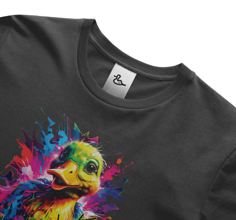 WTD "Quack Splashed" T shirt (BLK)